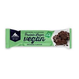Veganiškas baltyminis batonėlis Multipower Protein Layer 15 × 55 g, brownies skonio