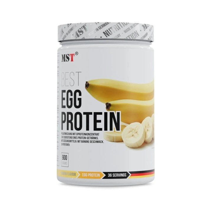 Baltymų milteliai su kiaušinių baltymais MST Best Egg Protein 900 g, bananų skonio