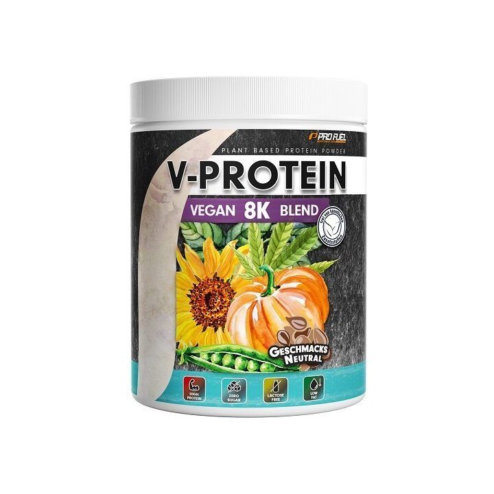 Augaliniai baltymų milteliai ProFuel V-Protein Vegan 8K Blend 750 g, neutralaus skonio