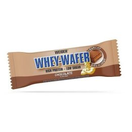 Baltyminiai vafliniai batonėliai Weider Whey Wafer 12 × 35 g, šokolado skonio