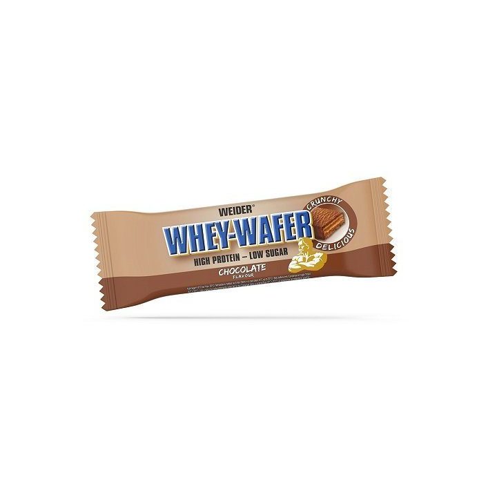 Baltyminiai vafliniai batonėliai Weider Whey Wafer 12 × 35 g, šokolado skonio