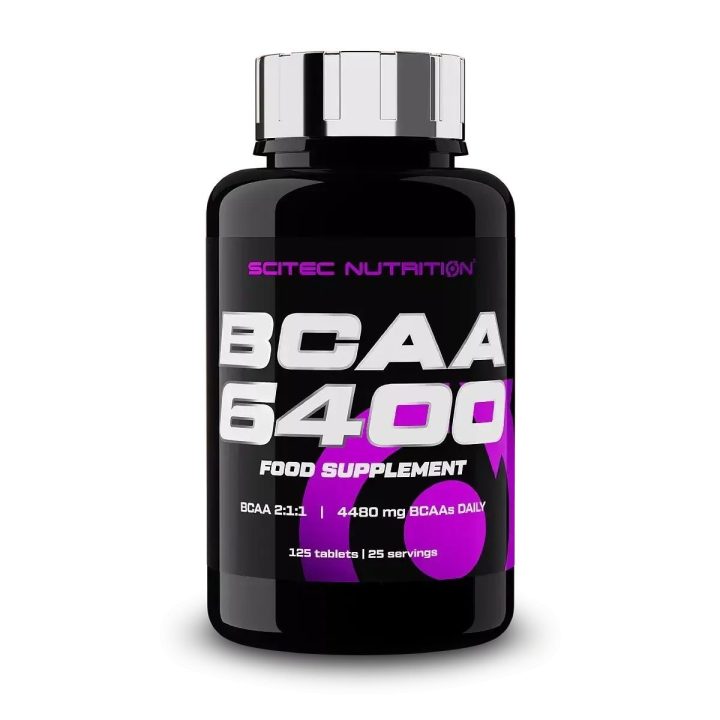 BCAA tabletės Scitec Nutrition BCAA 6400 125 vnt.