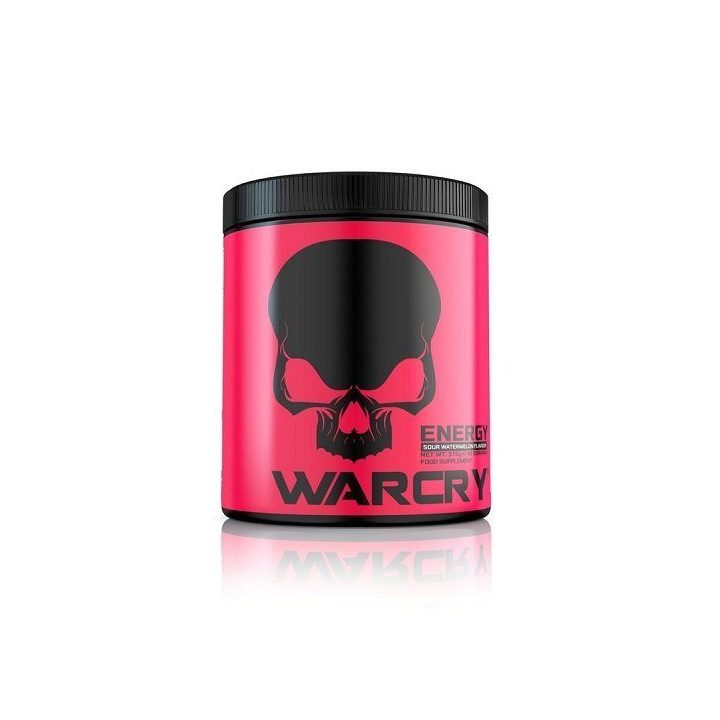 Pre-workout milteliai Genius Nutrition Warcry Energy 300 g, rūgštaus arbūzo skonio