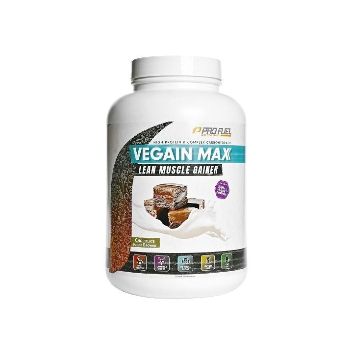 Gaineris ProFuel VEGAIN MAX Lean Mass Weight Gainer 3 kg, šokolado „Chocolate Fudge Brownie“ skonio