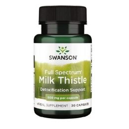 Pieno erškėtis Swanson Full Spectrum 500 mg, 30 kapsulių