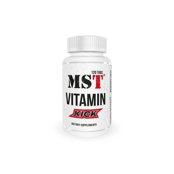 Vitaminų ir mineralų tabletės MST Vitamin Kick 120 tabl.