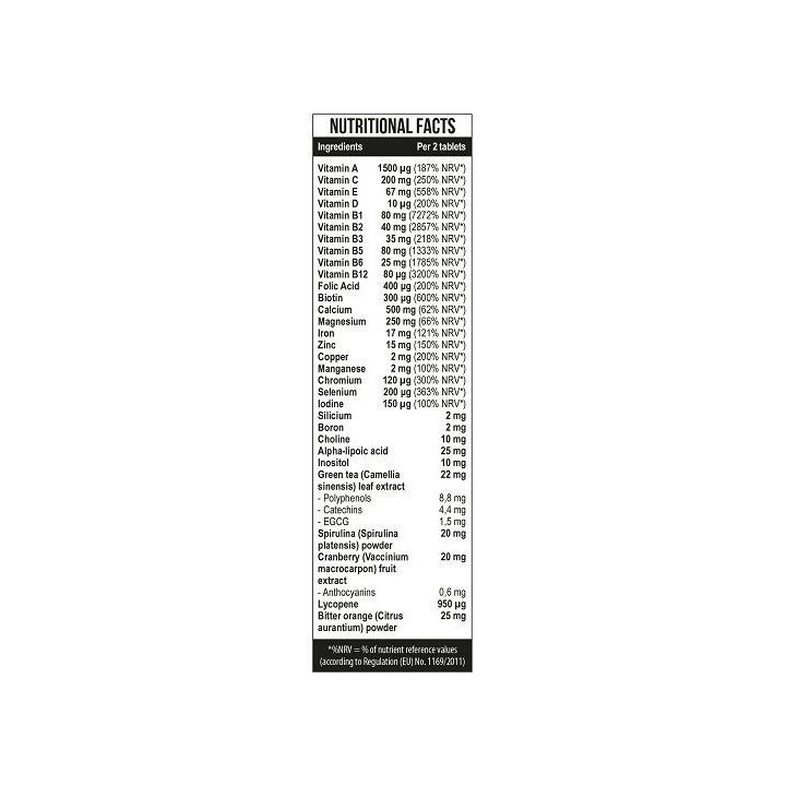Vitaminų ir mineralų tabletės MST Vitamin Kick 120 tabl.