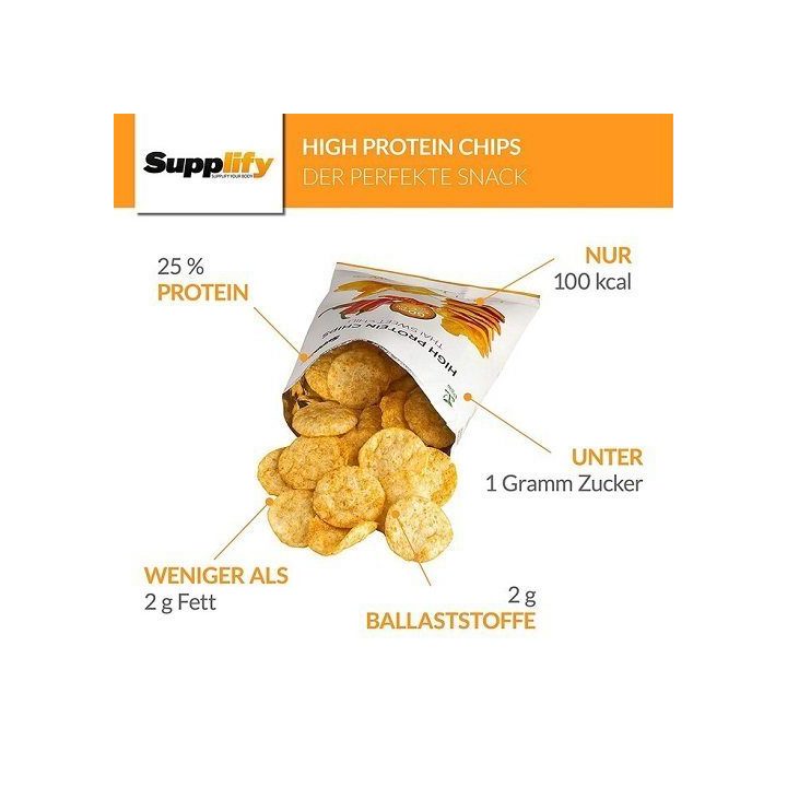 Baltyminiai traškučiai Supplify High Protein 6 × 50 g