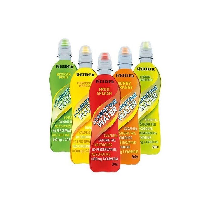 L-karnitino vanduo Weider 6 × 500 ml
