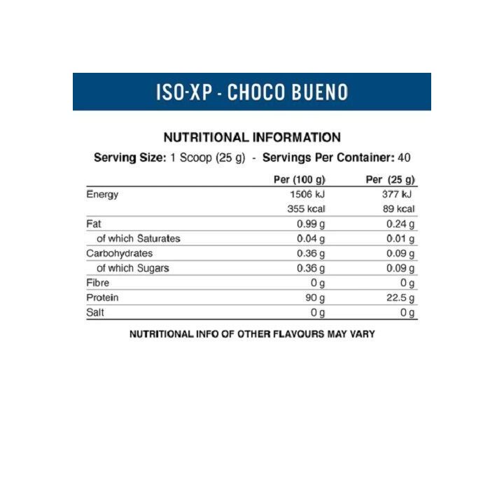 Išrūgų baltymų izoliatas Applied Nutrition ISO-XP 1000 g, šokolado ir bananų skonio