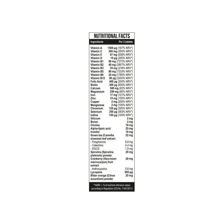 Vitaminų ir mineralų kompleksas MST Vitamin Kick 60 tablečių