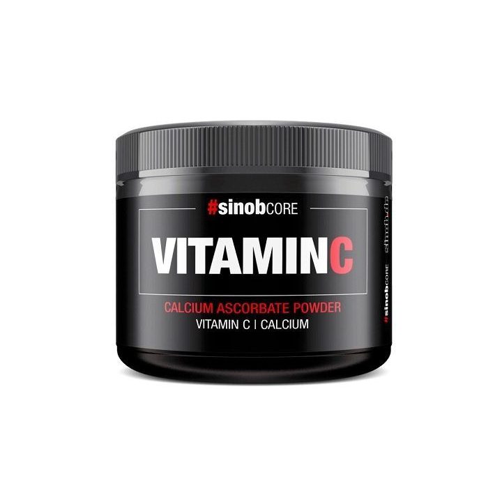Vitaminas C, kalcio askorbatas milteliai Sinob Core 250 g