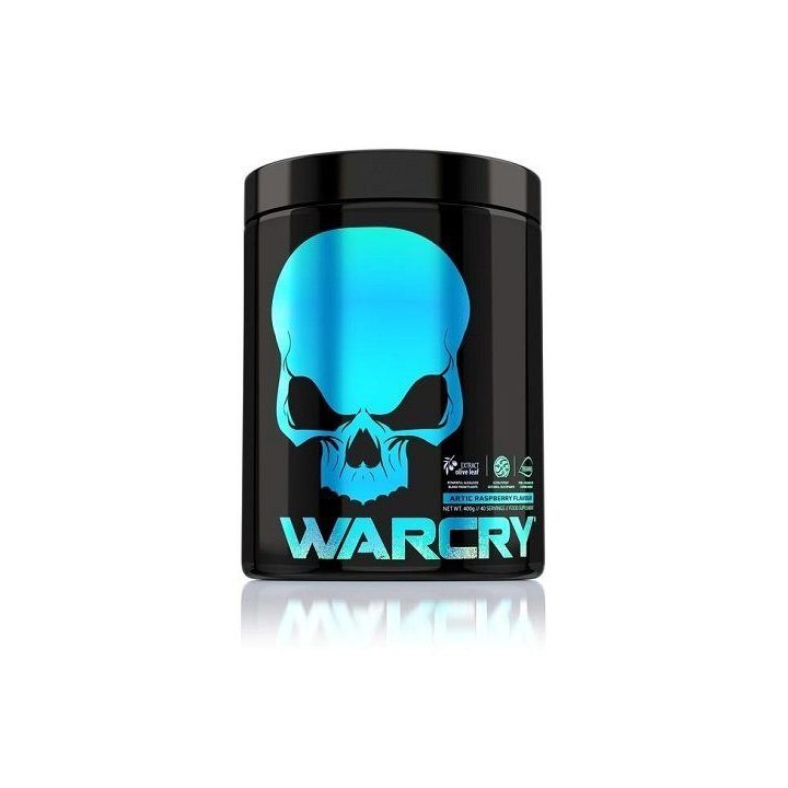 Treniruočių booster Genius Nutrition Warcry PROBEN 10 × 10 g, aviečių ir mėlynių skonio