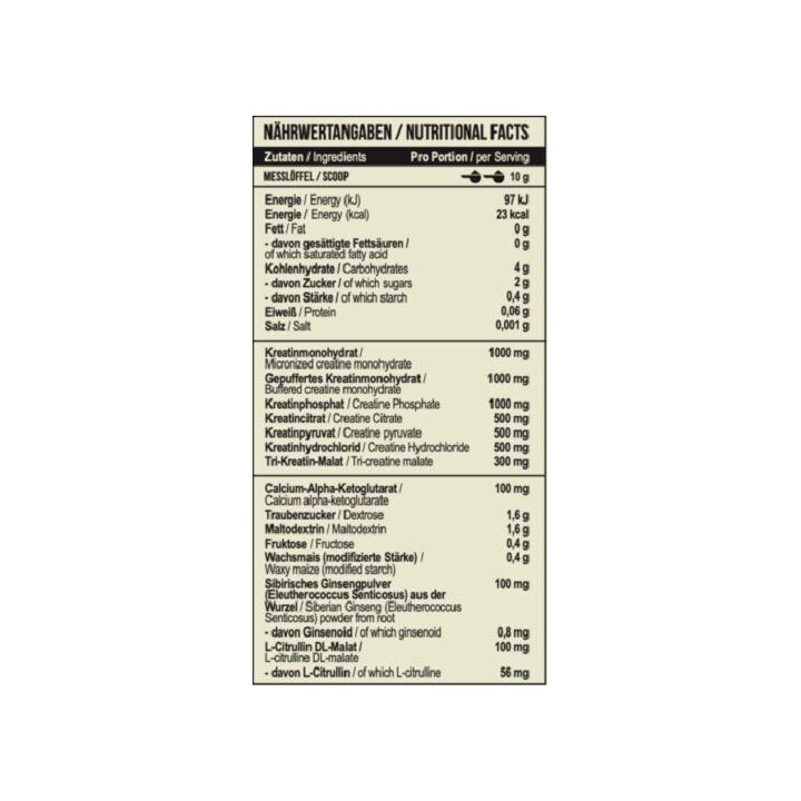 Kreatino mišinys MST Creatine Kick 1000 g