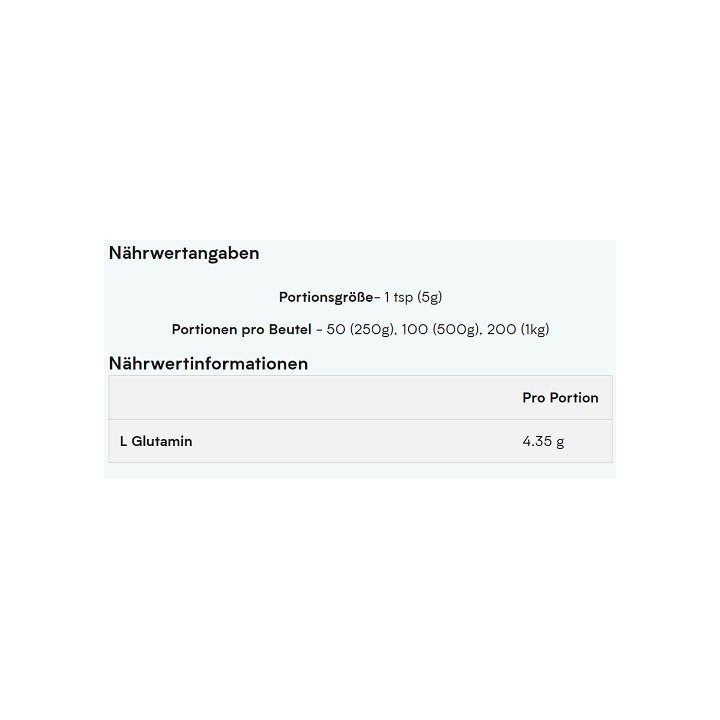 Glutamino milteliai MyProtein 1 kg