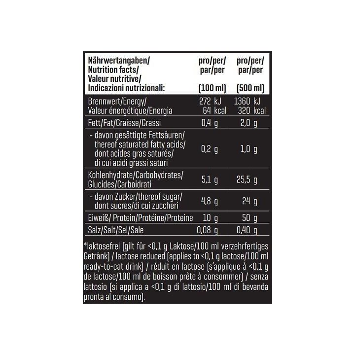 Baltyminis gėrimas Body Attack High Protein Shake 12 × 500 ml, šokolado skonio