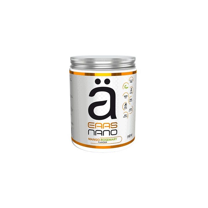 EAA amino rūgščių milteliai Nanosupps Nano 420 g, mango ir rozmarinų skonio