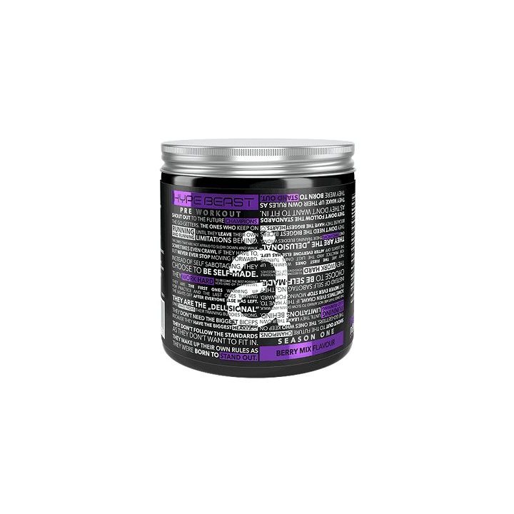 Treniruočių booster Nanosupps Hype Beast 320 g, uogų mišinio skonio