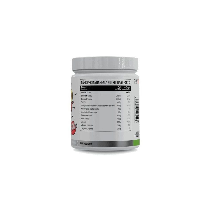 Amino rūgščių gėrimo milteliai MST Amino Pump 500 g, žaliųjų obuolių skonio