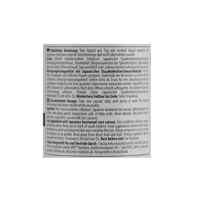 Resveratrol kapsulės MST 150 mg, 60 kapsulių