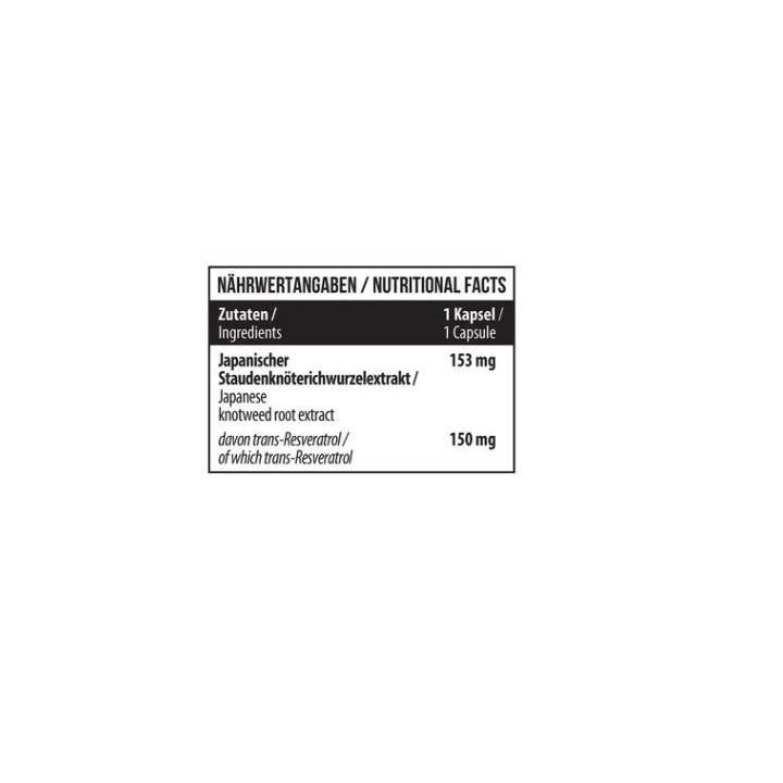 Resveratrol kapsulės MST 150 mg, 60 kapsulių