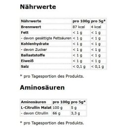 L-citrulino malato milteliai NNT 210 g