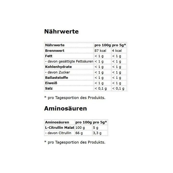L-citrulino malato milteliai NNT 210 g