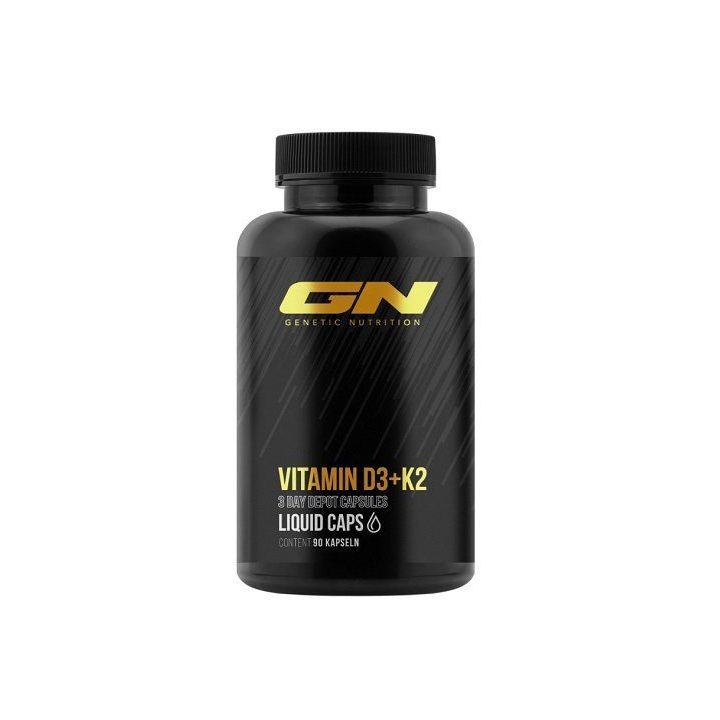 Vitaminų D3 ir K2 kapsulės GN 90 vnt.