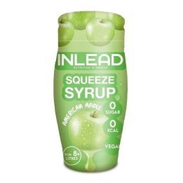 Nekaloringas sirupas INLEAD Squeeze Syrup 65 ml, American Apple