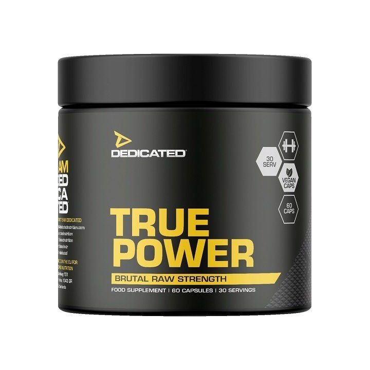 Treniruočių booster kapsulės Dedicated True Power 60 kapsulių