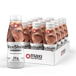 Baltyminis gėrimas MaxiNutrition MaxShake RTD 12 × 330 ml, šokolado skonio