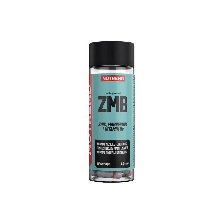 Magnio, cinko ir vitamino B6 kapsulės Nutrend ZMB 60 kapsulių