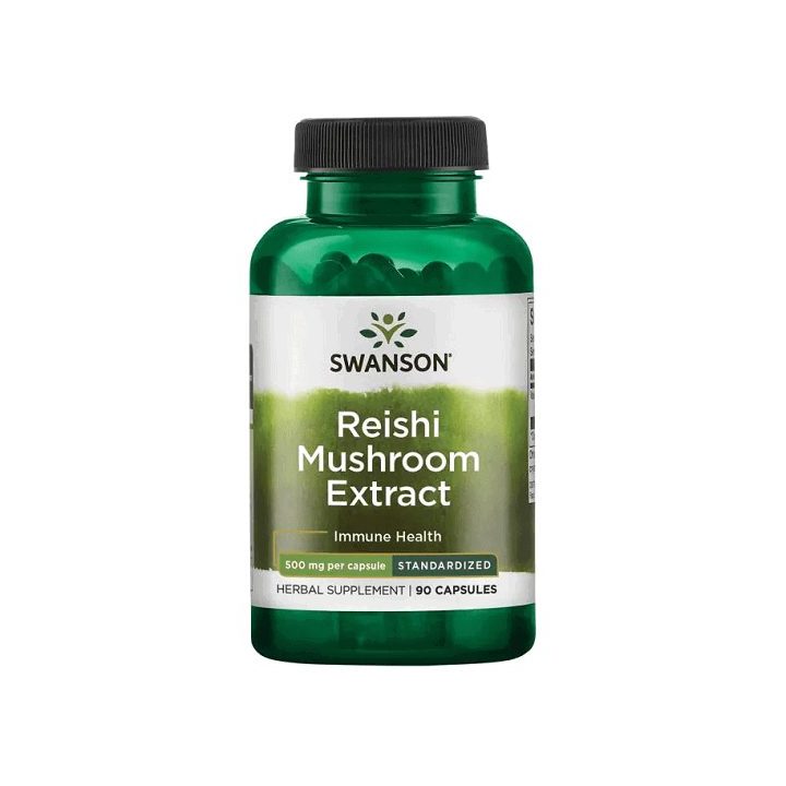 Reishi grybo ekstraktas Swanson 500 mg, 90 kapsulių