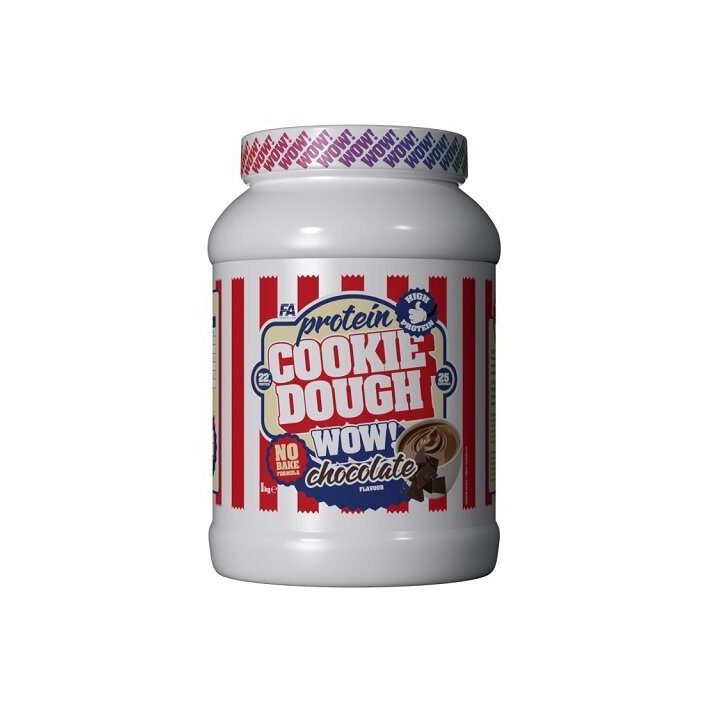 Baltyminis desertas FA Nutrition WOW Cookie Dough 1 kg, šokolado skonio