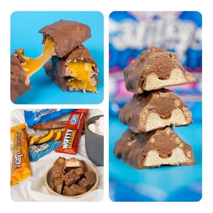 Baltyminiai batonėliai Wispy Protein Bar 10 × 55 g