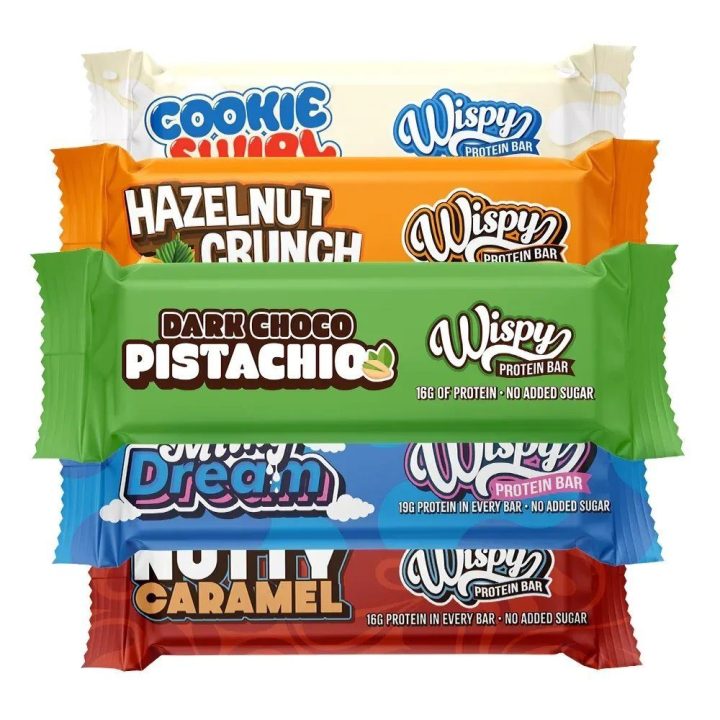 Baltyminiai batonėliai Wispy Protein Bar 10 × 55 g