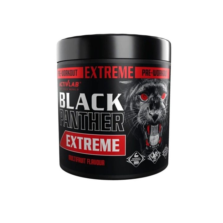 Pre-workout Activlab Black Panther EXTREME 300 g, įvairių vaisių skonio