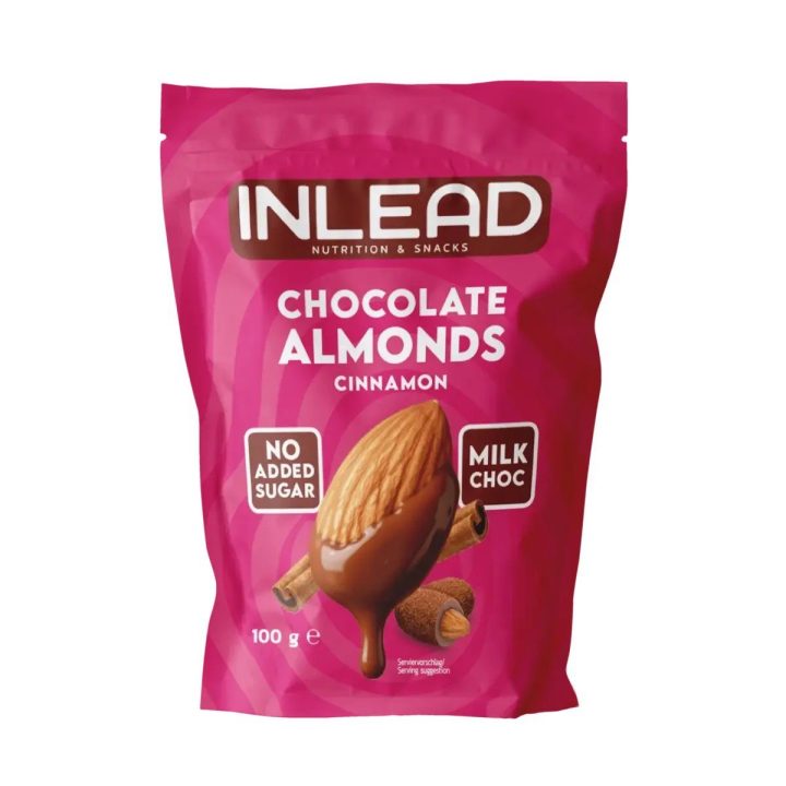 Šokoladu dengti migdolai INLEAD 100 g, cinamono skonio
