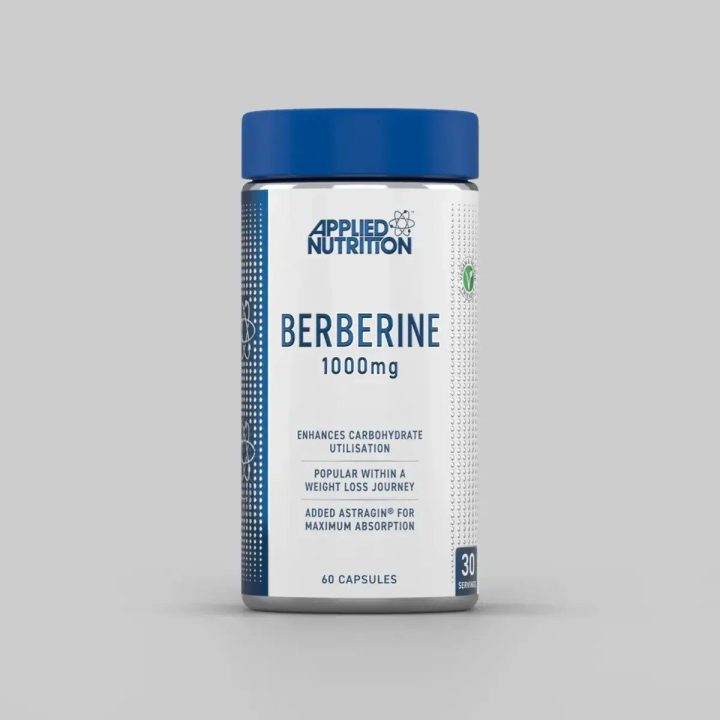 Berberino kapsulės Applied Nutrition 1000 mg, 60 kapsulių