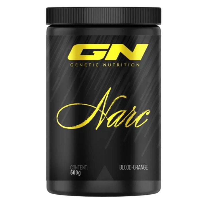 Pre-workout treniruočių booster GN Narc 500 g, Blood Orange skonio