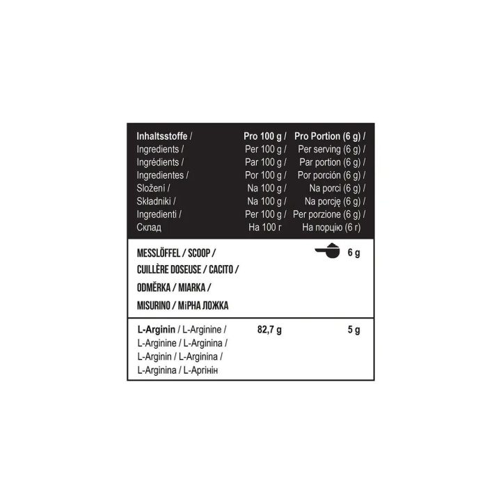 L-arginino hidrochlorido milteliai MST Arginine HCL 1000 g
