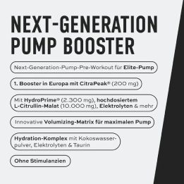 Pre-workout ESN Crank Pump Pro 2.0 450 g, be kofeino