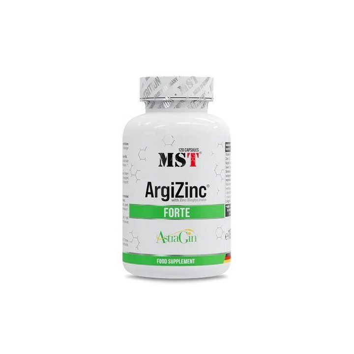 Amino rūgščių ir cinko kapsulės MST ArgiZinc Forte 120 kapsulių