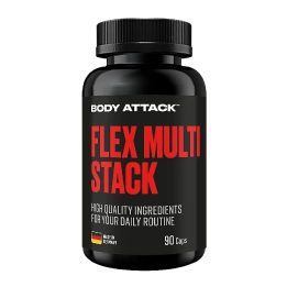 Sąnarių ir kaulų kompleksas Body Attack Flex Multi Stack 90 kapsulių