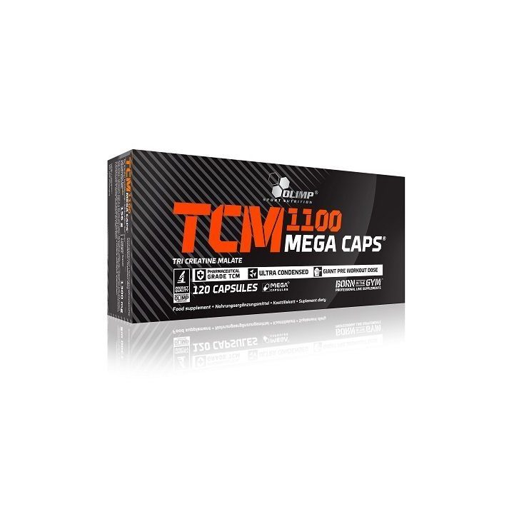 Kreatino monohidrato kapsulės Olimp TCM Mega Caps 120 kapsulių