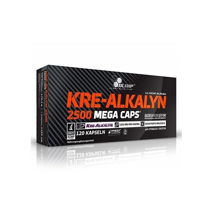 Kreatino kapsulės Olimp Kre-Alkalyn 2500 Mega Caps 120 kapsulių