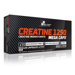 Kreatino monohidrato kapsulės Olimp Creatine 1250 Mega Caps 120 kapsulių