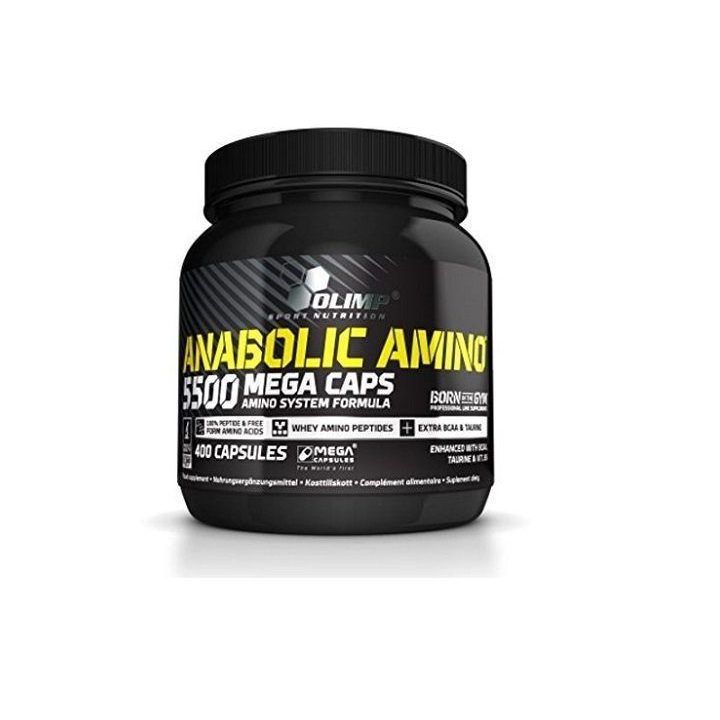 Amino rūgštys Olimp Anabolic Amino 5500 Mega Caps 400 kapsulių