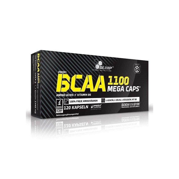 BCAA kapsulės Olimp BCAA Mega Caps 120 kapsulių