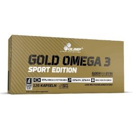 Omega-3 kapsulės Olimp Gold Omega 3 Sport Edition 120 kapsulių